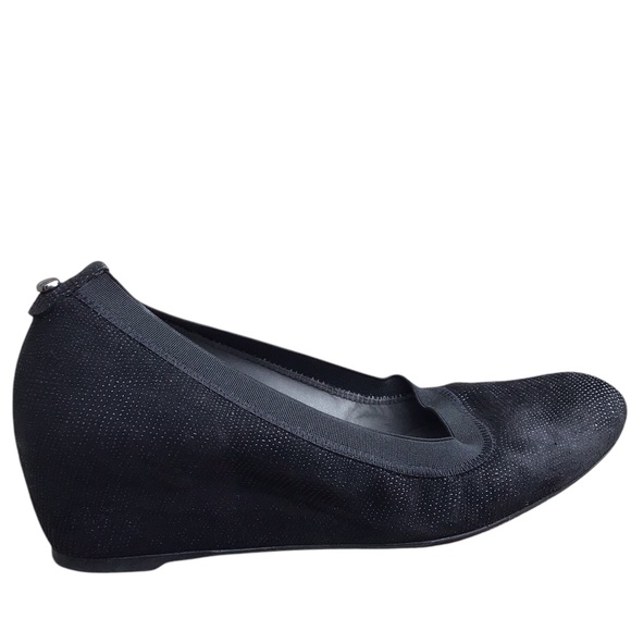 Stuart Weitzman Black Wedge Heels - Picture 9 of 15